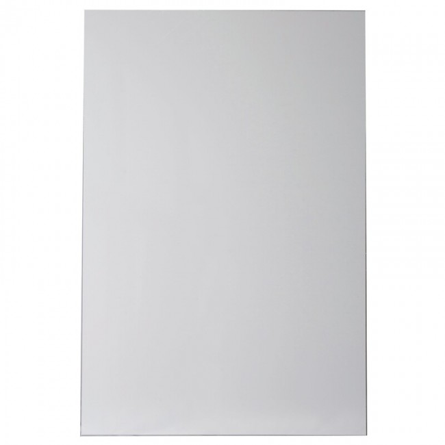 Plaque murale pour décoration ou crédence – en aluminium – blanc brillant NORDLINGER