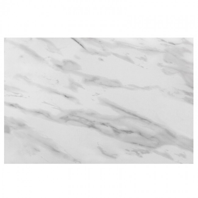 Plaque murale pour décoration ou crédence – en aluminium – marbre blanc NORDLINGER