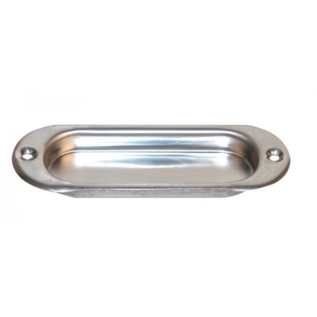 Poignée de meuble en cuvette ovale – inox CADAP