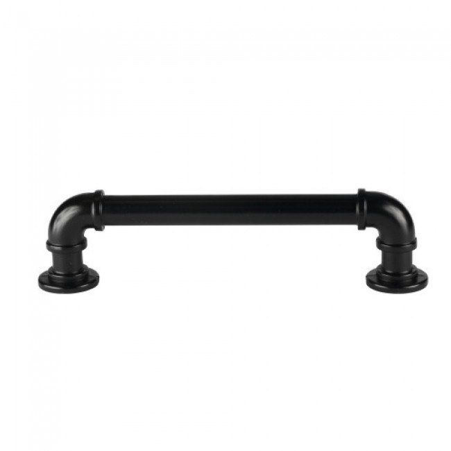 Poignée de meuble industriel en aluminium – entraxe 128 mm – noir Interges