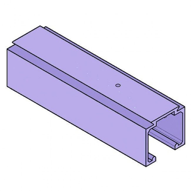 Rail pour ferrures coulissantes 0500 – en aluminium anodisé KRONA KOBLENZ