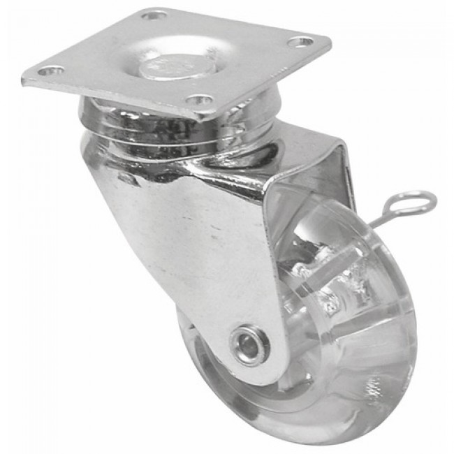 Roulette de meuble – bandage transparent – Novochrom GUITEL