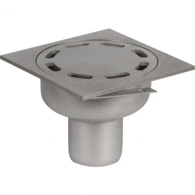Siphon inox complet – couverture sablée – Showerdrain Eko ACO