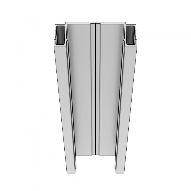 Profilé aluminium Domalurail pour clips et structure Stratlock SL-SRLE DOMARINE