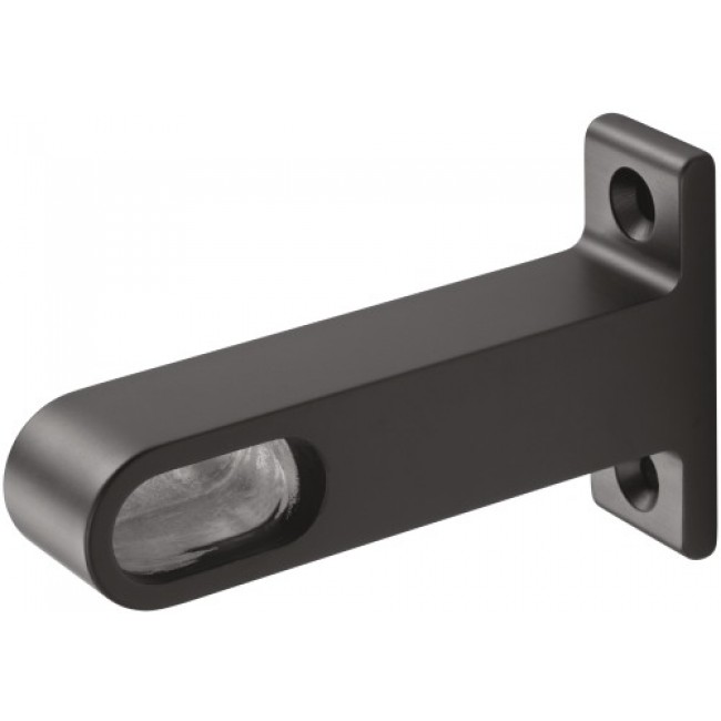 Support d'extrémité – sous tablette – pour tube penderie – noir – 1190 HERMETA